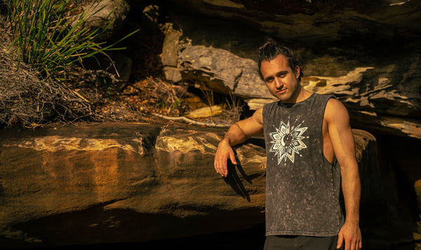 Men's cut-off tees individually screen printed