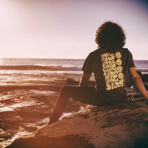 Elemental – Unisex Classic Tee – Stone Wash Denim – Print On Back - Earthie