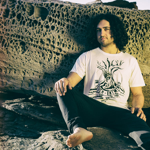 Entwined – Unisex Classic Tee – Stone Wash White - Earthie