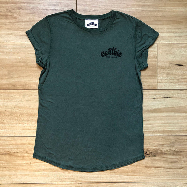 Earthie Rolled Sleeve Tee – Small Logo