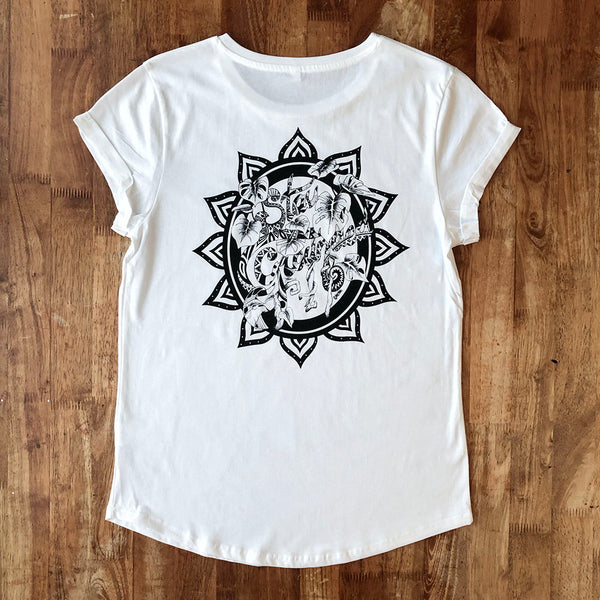 Stay Grounded Rolled Sleeve Tee