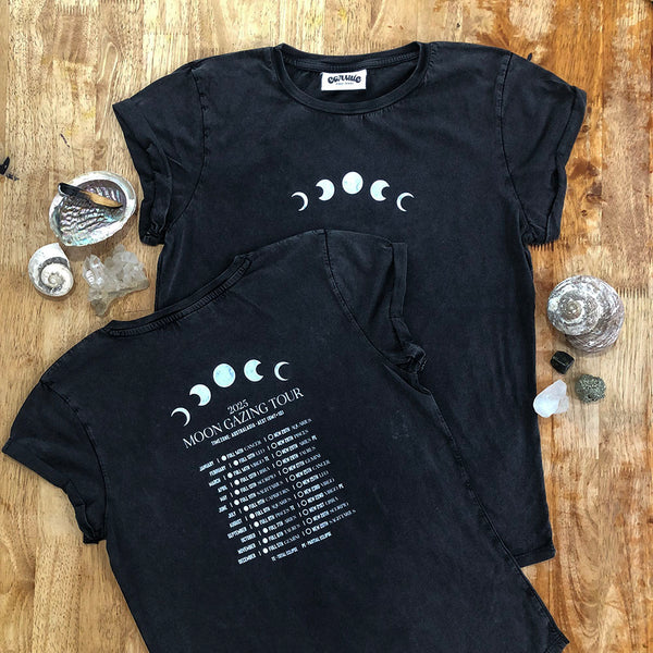 2025 Moon Gazing Tour Rolled Sleeve Tee