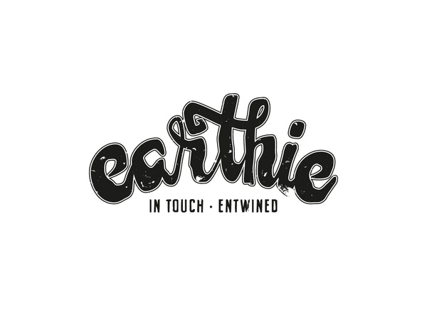 Earthie – Womens Rolled Sleeve Tee – Stone Wash Green – Small Logo Front Large Logo Back - Earthie