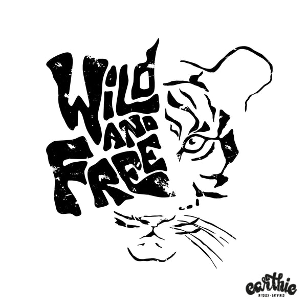 Wild And Free – Womens Rolled Sleeve Tee – Stone Wash Burgundy - Earthie