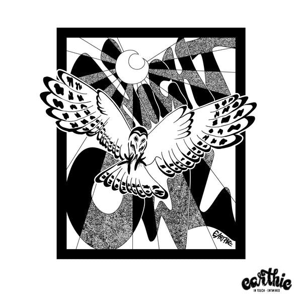 Night Owl – Unisex Classic Tee – White - Earthie